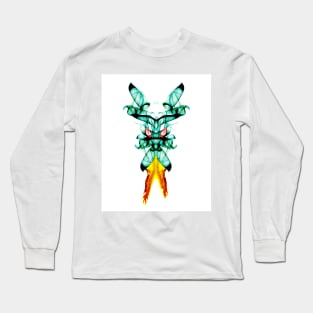 Smoke Art Abstract design of a chibi super villian! Long Sleeve T-Shirt